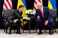 Donald Trump a Volodymyr Zelenskyj při setkání v září 2019.