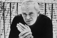 Spisovatel Milan Kundera. 
