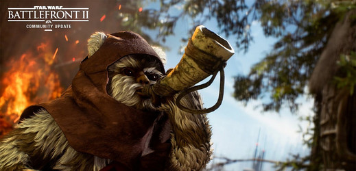 S novou aktualizací pro Star Wars: Battlefront II se do boje dostávají Ewoci