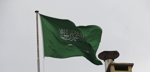 Vlajka Saúdské Arábie.