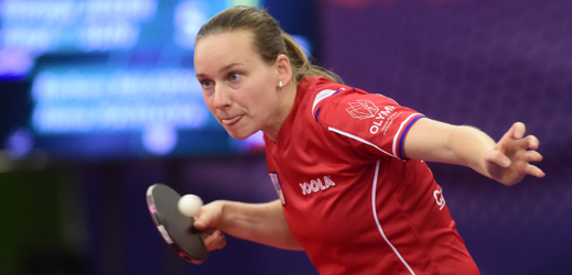 Česká hráčka Hana Matelová na turnaji v Olomouci.