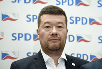 Předseda SPD Tomio Okamura.
