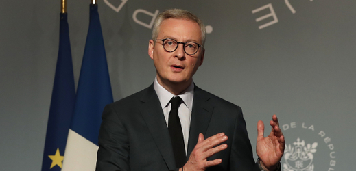 Francouzský ministr financí Bruno Le Maire.