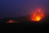 Výbuch islandské sopky 14. dubna 2010.