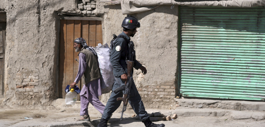 Afghánský policista.