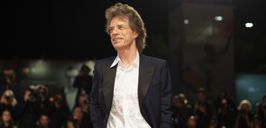 Zpěvák rockové kapely Rolling Stones Mick Jagger.