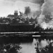 Praha během povstání.