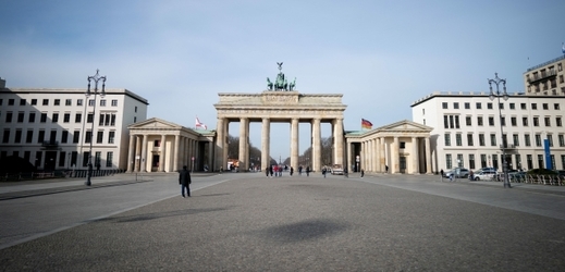 Braniborská brána v Berlíně.