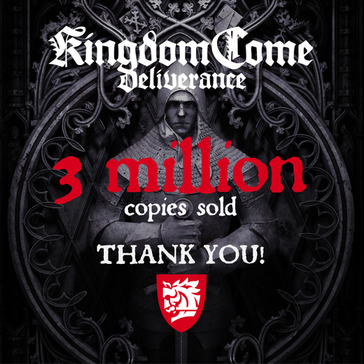 České hry Kingdom Come: Deliverence se prodalo 3 miliony kopií