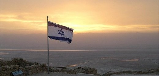 Vlajka Izraele. 