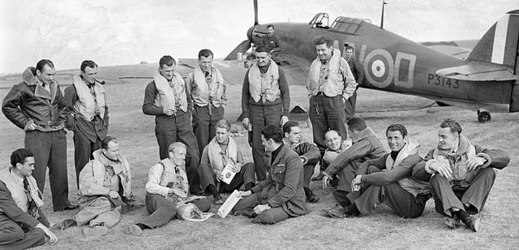 Piloti z 310. perutě RAF, září 1940.