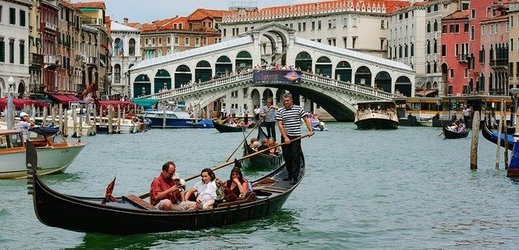 Gondola v Benátkách.