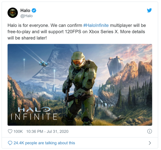 Střílečka Halo Infinite nabídne multiplayer úplně zdarma