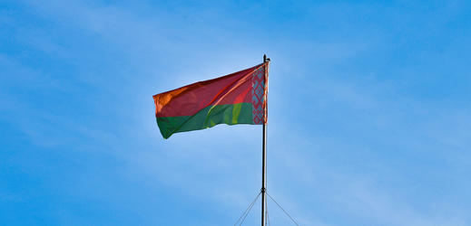 Mezinárodní vlajka Běloruska.