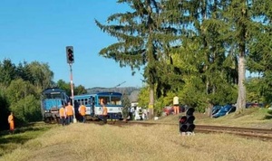 Železniční nehoda u Kdyně.