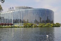 Budova Evropského parlamentu v Bruselu.