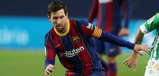 Hvězda Barcelony Lionel Messi.