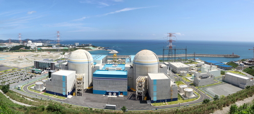 Jaderná elektrárna Shin Kori 3 a 4 v Jižní Koreji.
