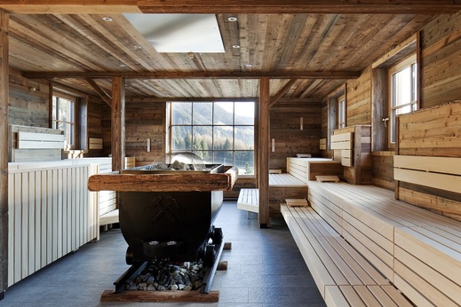 Alpská sauna.