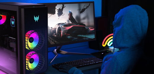 Acer ukázal herní mašinu s 12. generací Intel Core procesorů a projektor pro hráče.