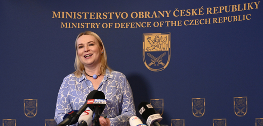 Ministryně obrany Jana Černochová (ODS) na tiskové konferenci 10. ledna 2022 v Praze představila priority svého resortu.