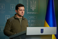 Ukrajinský prezident Volodymyr Zelenskyj.