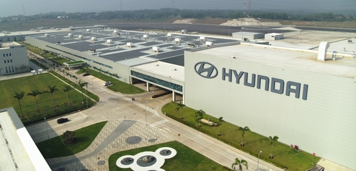 Nový výrobní závod automobilky Hyundai v jihovýchodní Asii. 