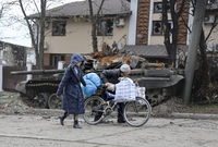 Válka na Ukrajině, město Mariupol.