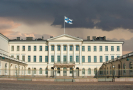 Prezidentský palác ve finském hlavním městě Helsinky.