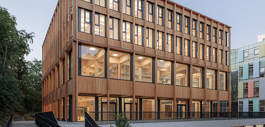 Univerzita BOKU Vídeň, dřevostaba. Foto: Florian Voggeneder DELTA Group Architekt Generální projektant.