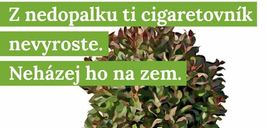 Kampaň Cigaretovník o nakládání s nedopalky