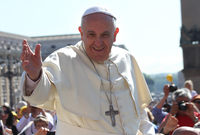 Papež František při setkání s věřícími (ilustrační foto).