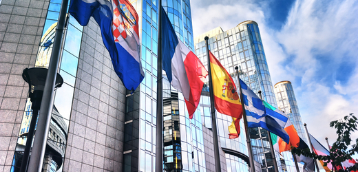 Vlajky států Evropské unie (ilustrační foto).