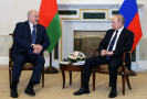 Běloruský prezident Alexander Lukašenko a ruský prezident Vladimir Putin.