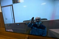 Městský soud v Praze projednával pomocí videokonference žádost Timura Treťjakova o obnovení jeho trestního řízení, 10. ledna 2023, Praha. Muž si odpykává 22 let vězení za nájemnou vraždu řidiče Sazky a pokus o vraždu arménského podnikatele.