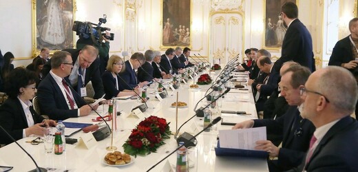 Šéfové parlamentů zemí V4 se shodli na podpoře Ukrajiny v konfliktu s Ruskem.