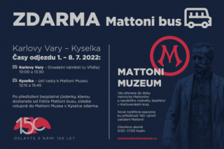 Mattoni a Dopravní podnik KV vás opět svezou zdarma do Kyselky az darma bude i vstup do Mattoni Muzea