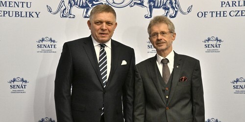 Fico a Vystrčil se shodli na primární potřebě spolupráce Visegrádské skupiny, ne v pomoci Ukrajině