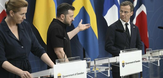 Zelenskyj ve Stockholmu podepsal bezpečnostní dohody se třemi severskými státy