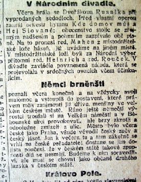 29. 10. 1918, události dne v Brně.