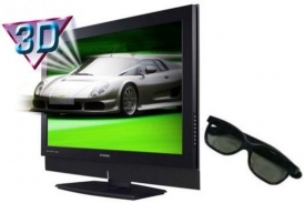 První 3D televizor v prodeji: Hyundai E465 3-D TV.