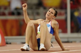 Zuzana Hejnová po finálovém závodu 400 m překážek v Pekingu.