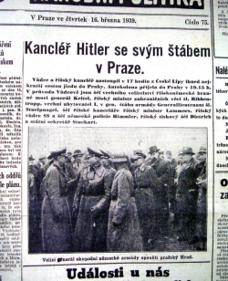 15. březen 1939 - konec druhé republiky.