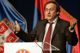 Prezident evropské fotbalové organizace UEFA Michel Platini.