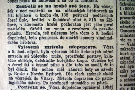 Černá kronika v týdnu do 5.dubna 1909.