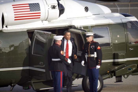 Helikoptéra bude Baracku Obamovi k dispozici i během pobytu v Česku.