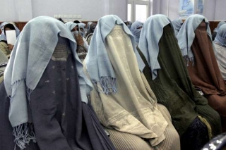 Afghánské ženy při oslavě Mezinárodního dne žen.
