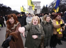 Aktivistky z Aliance Naše Moldova (Moldavsko).