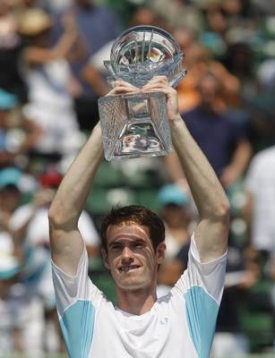 Andy Murray po vítězném finále v Miami.