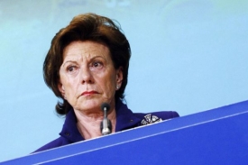 Eurokomisařka pro hospodářskou soutěž Neelie Kroesová.